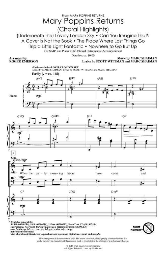Mary Poppins Returns (Choral Highlights)