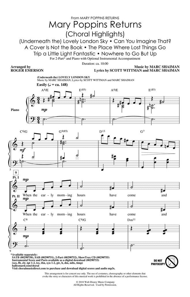 Mary Poppins Returns (Choral Highlights)