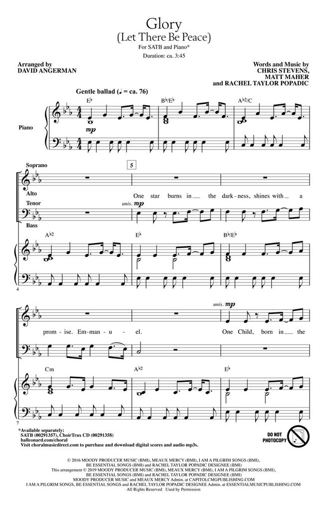 Glory (Let There Be Peace)