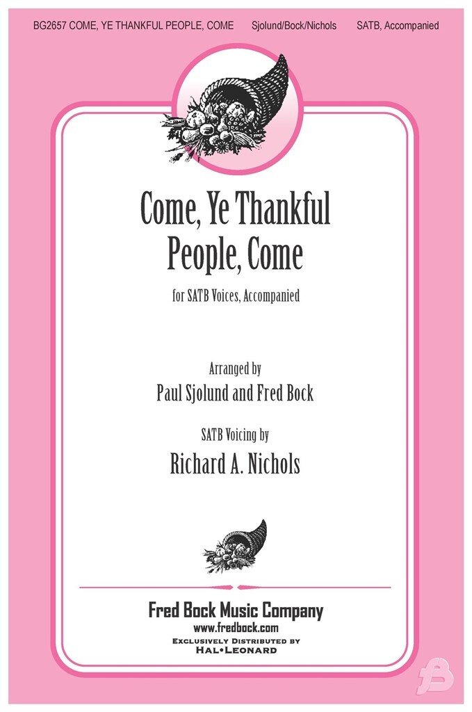Come, Ye Thankful People, Come