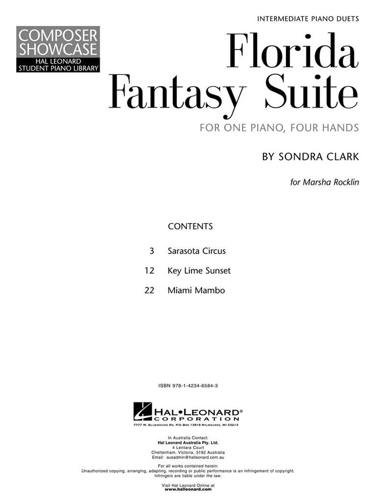 Florida Fantasy Suite: Composer Showcase