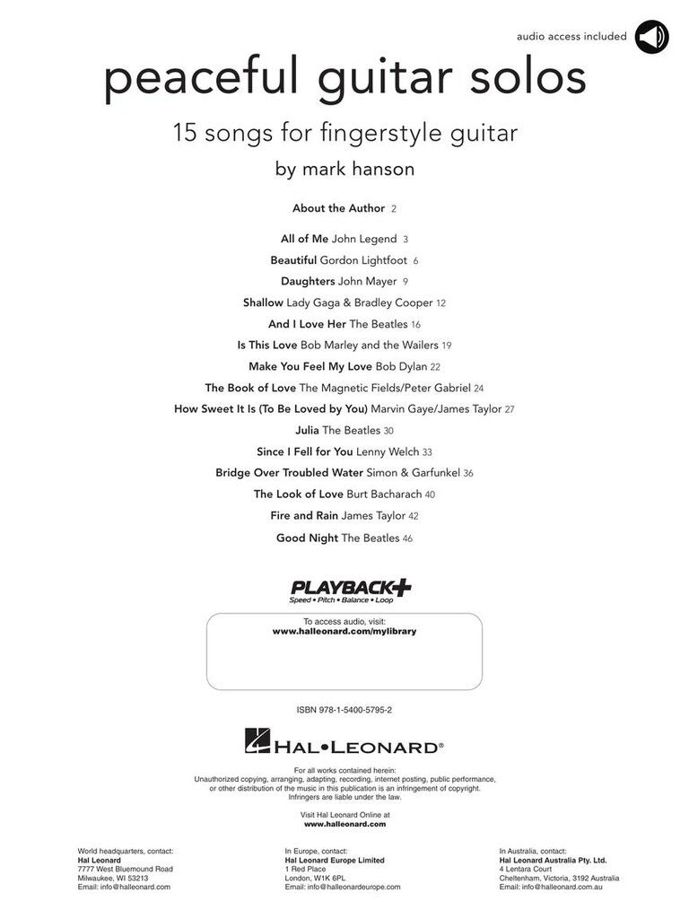 Peaceful Guitar Solos