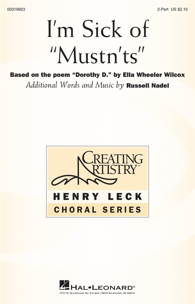 I'm Sick Of Musn'ts
