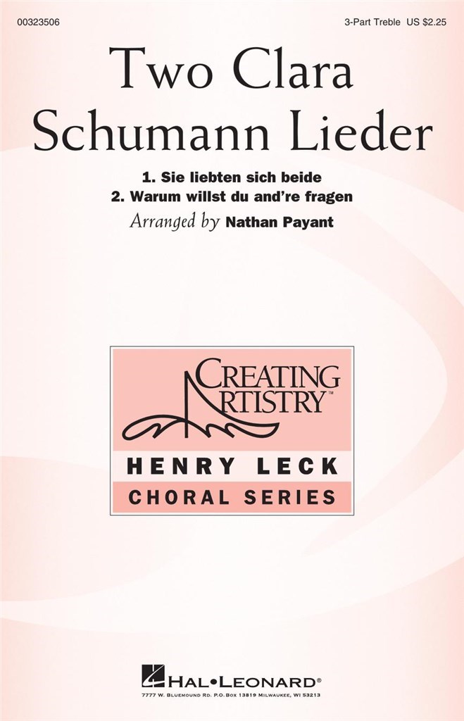 Two Clara Schumann Lieder
