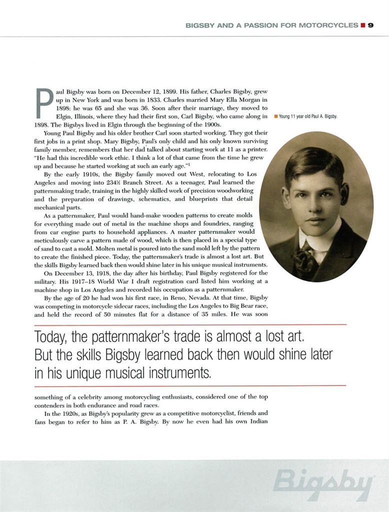 The Story Of Paul Bigsby