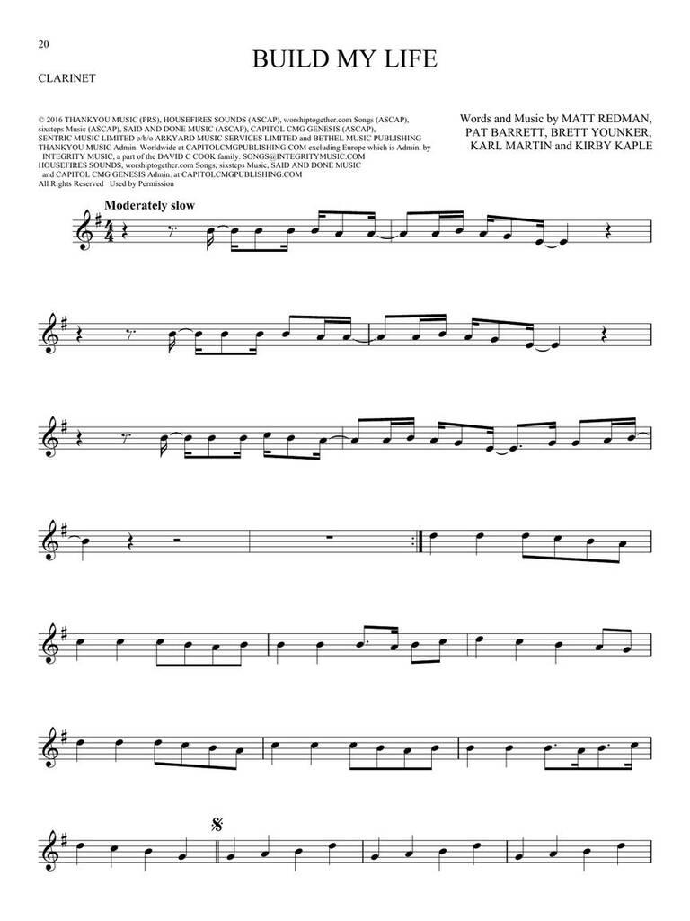 101 Worship Songs for Clarinet