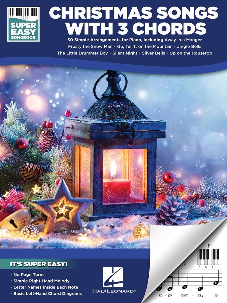 Christmas Songs with 3 Chords -Super Easy Songbook