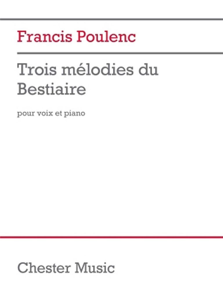 Trois Mélodies du Bestiaire