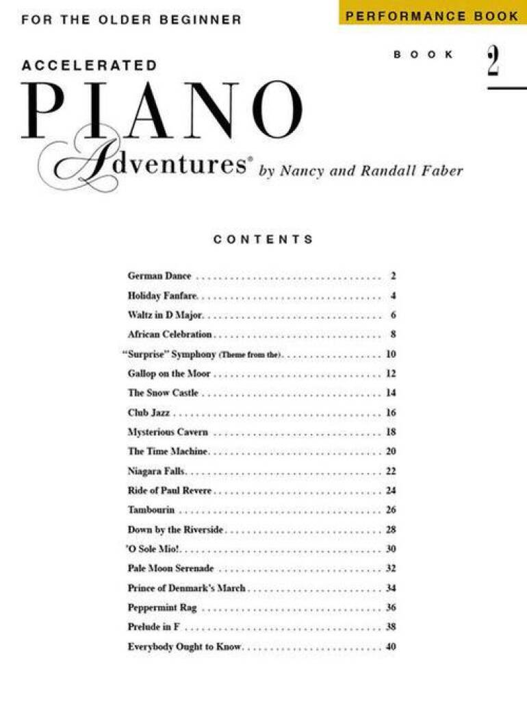 Piano Adventures for the Older Beginner