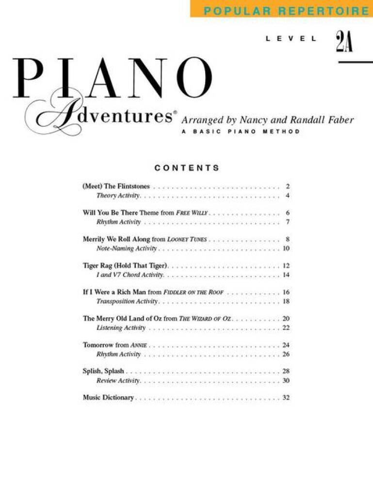 Piano Adventures Level 2A - Popular Repertoire