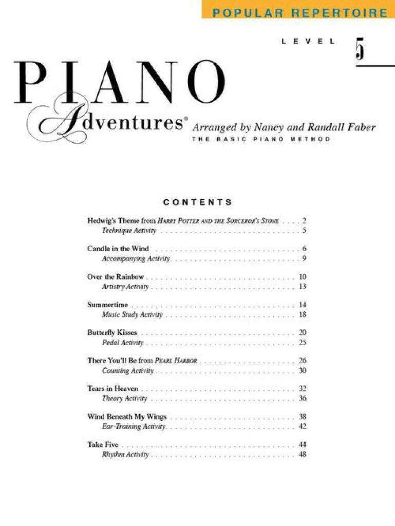 Piano Adventures Level 5 - Popular Repertoire Book