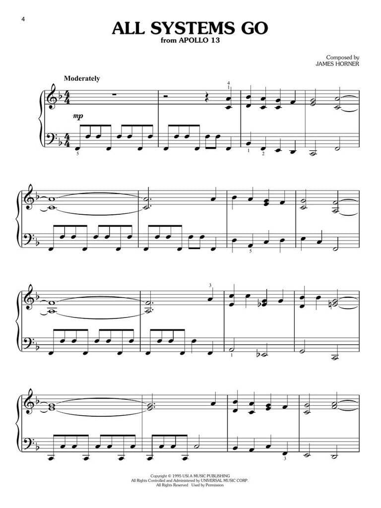 Epic Movie Adventures for Easy Piano