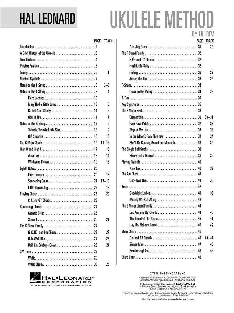 Hal Leonard Ukulele Method Book 1
