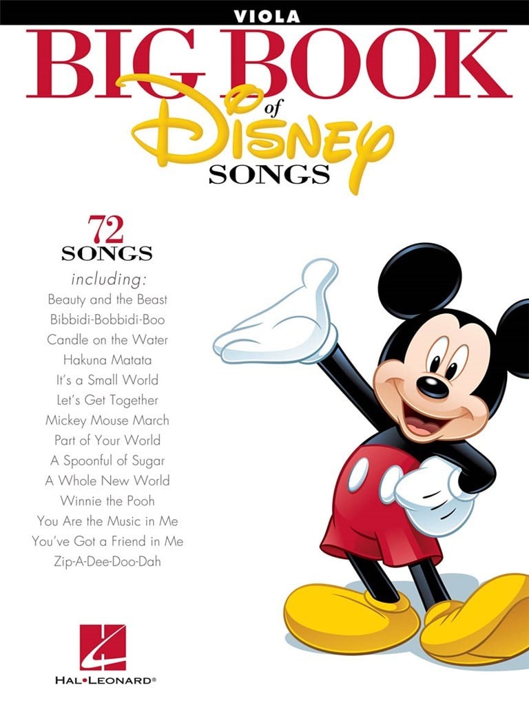 The Big Book of Disney Songs (Viola)