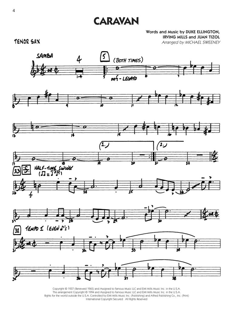 Duke Ellington – Tenor Sax