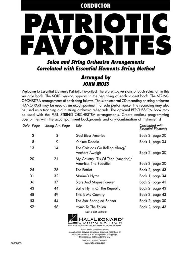 Patriotic Favorites for Strings