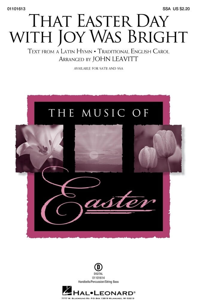 That Easter Day with Joy Was Bright