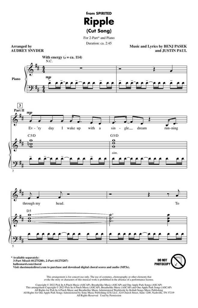 Ripple (Cut Song) [from Spirited]