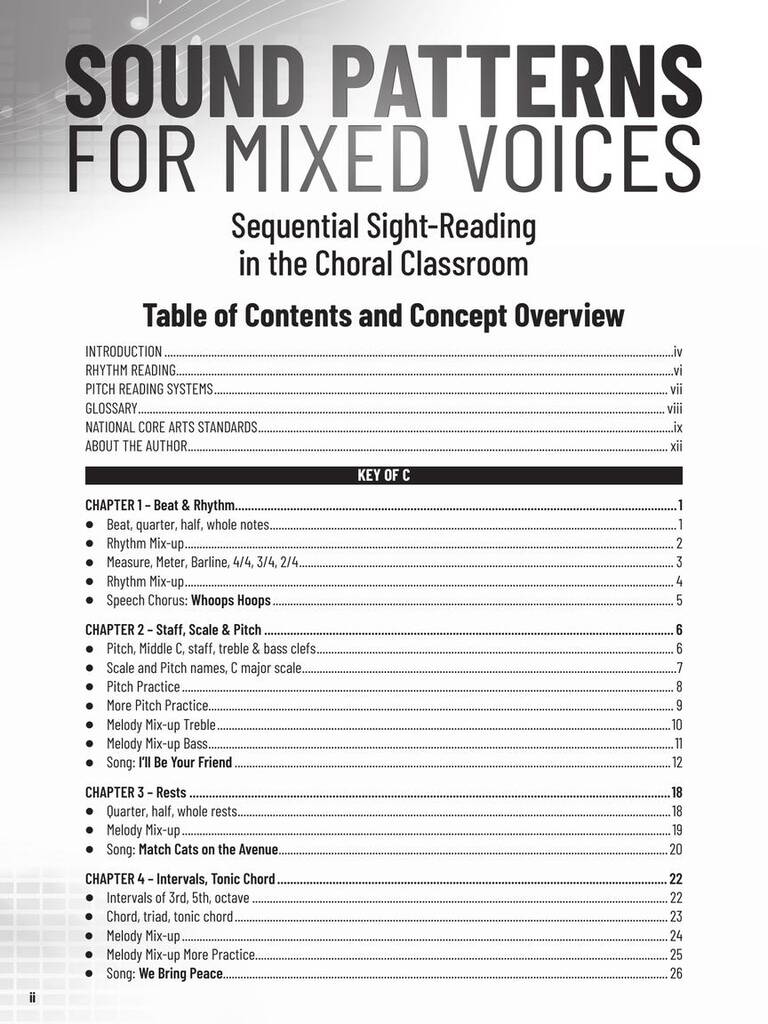 Sound Patterns for Mixed Voices
