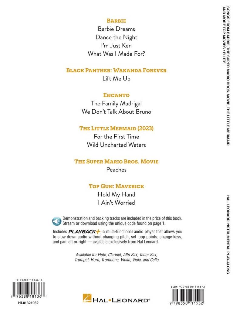 Songs from Barbie, The Little Mermaid