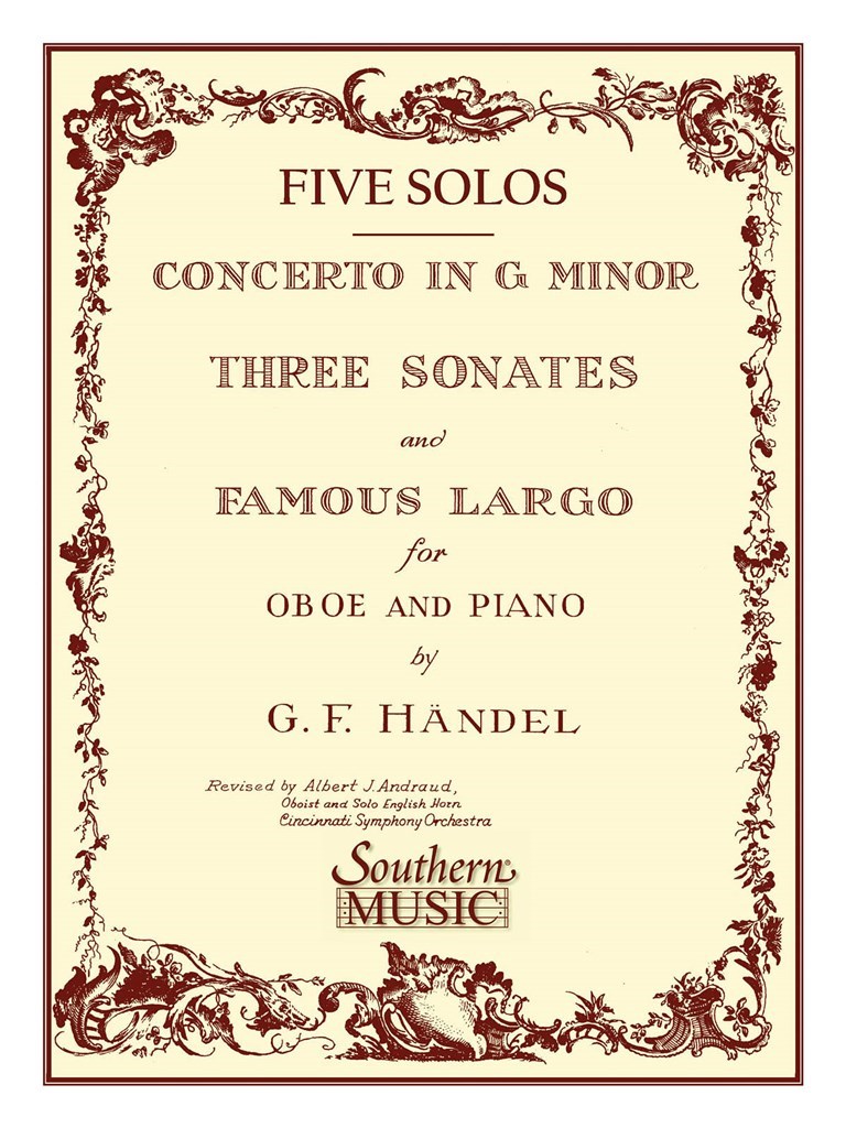 Three(3) SonatesFamous Largo (Concerto G Minor)