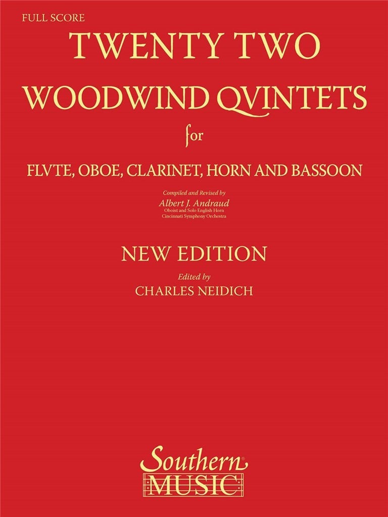 Twenty-Two (22) Woodwind Quintets