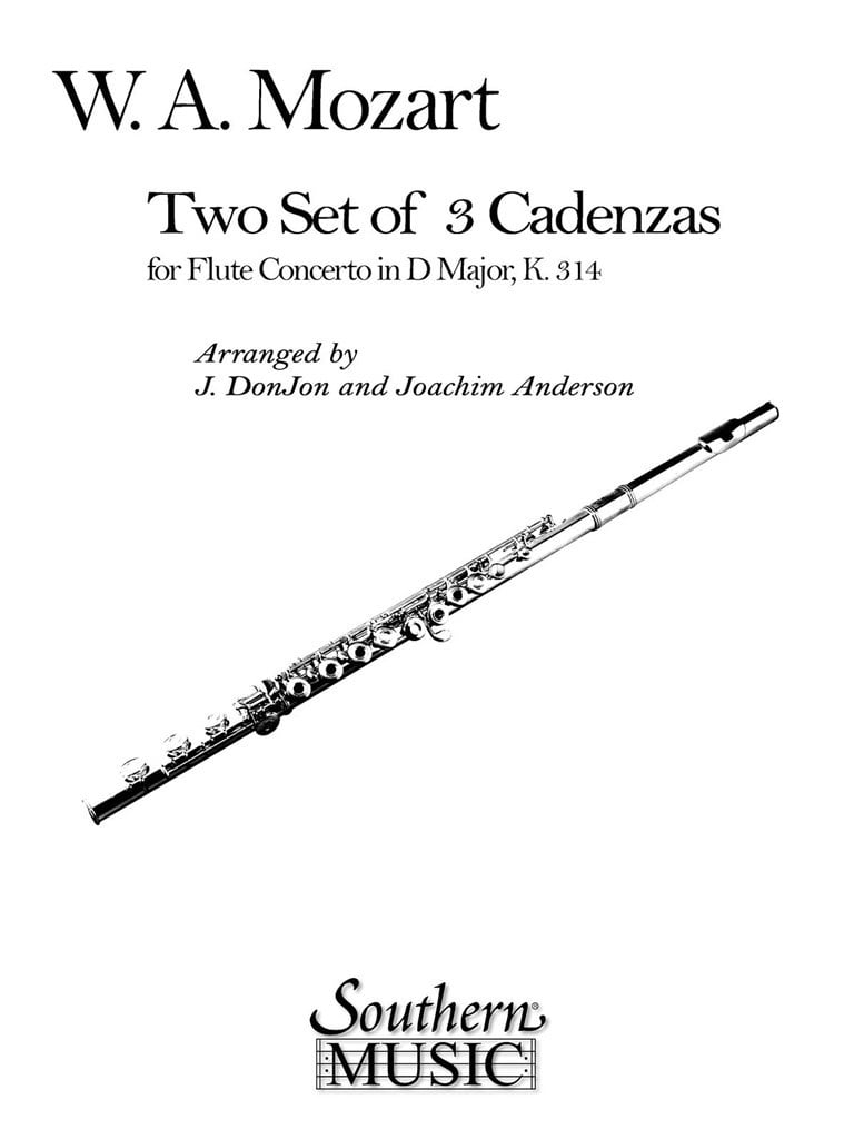Three(3)Cadenzas D Major Mozart Flute Concerto