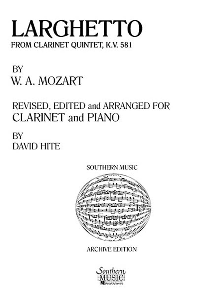 Larghetto (From Clarinet Quintet, K581)