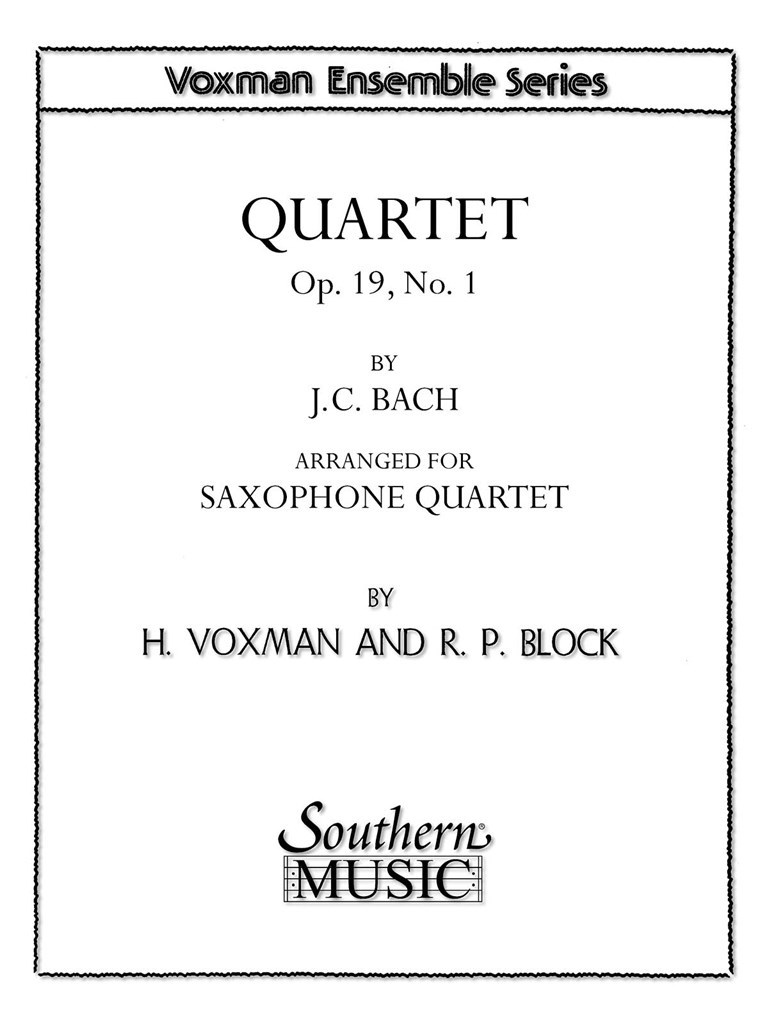 Quartet, Op 19 No 1
