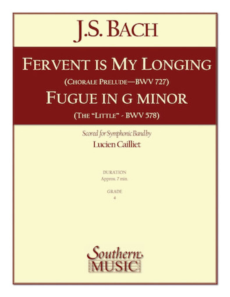 Fervent Is My Longing Fugue In G Minor