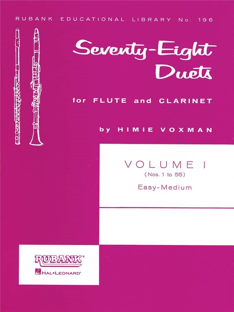 78 Duets for Flute and Clarinet Vol. I