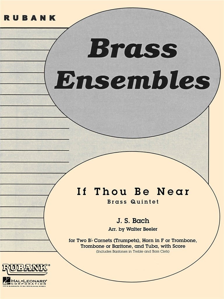 If Thou Be Near ( Bist Du Bei Mir )