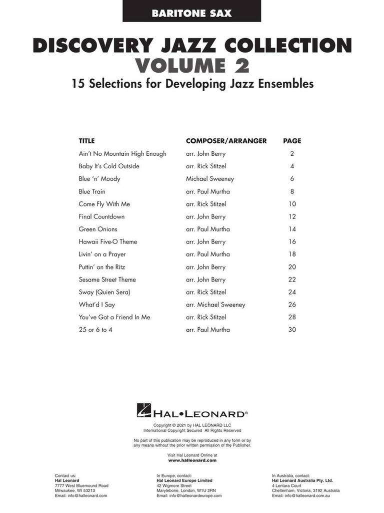 Discovery Jazz Collection, Volume 2