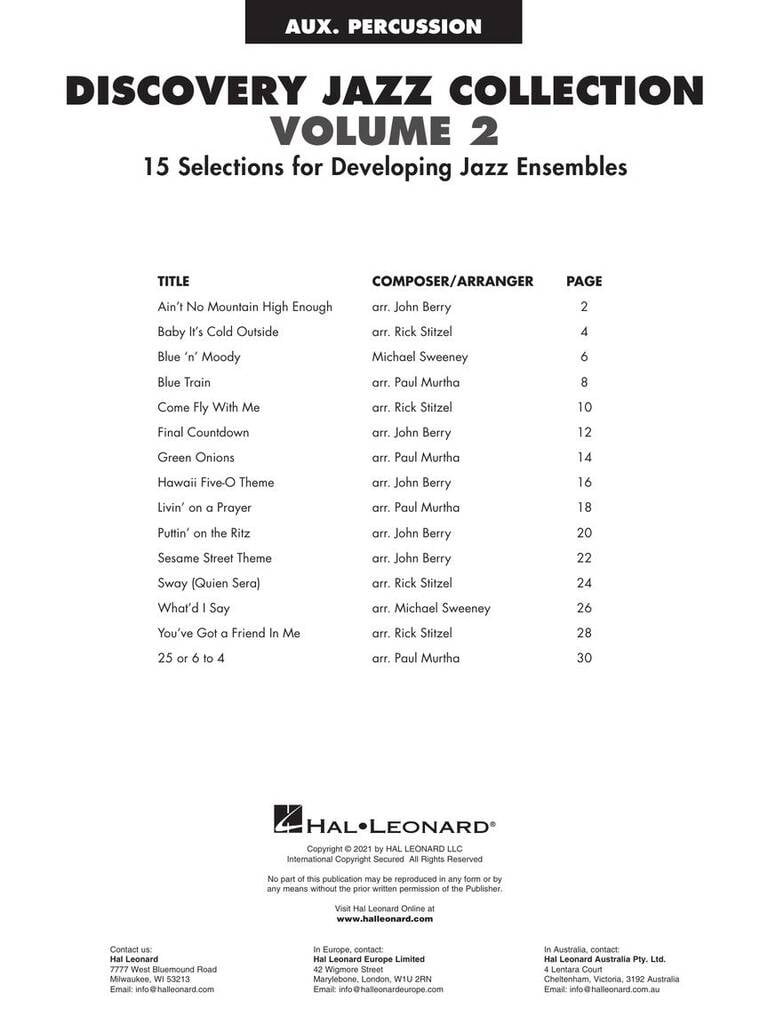 Discovery Jazz Collection, Volume 2