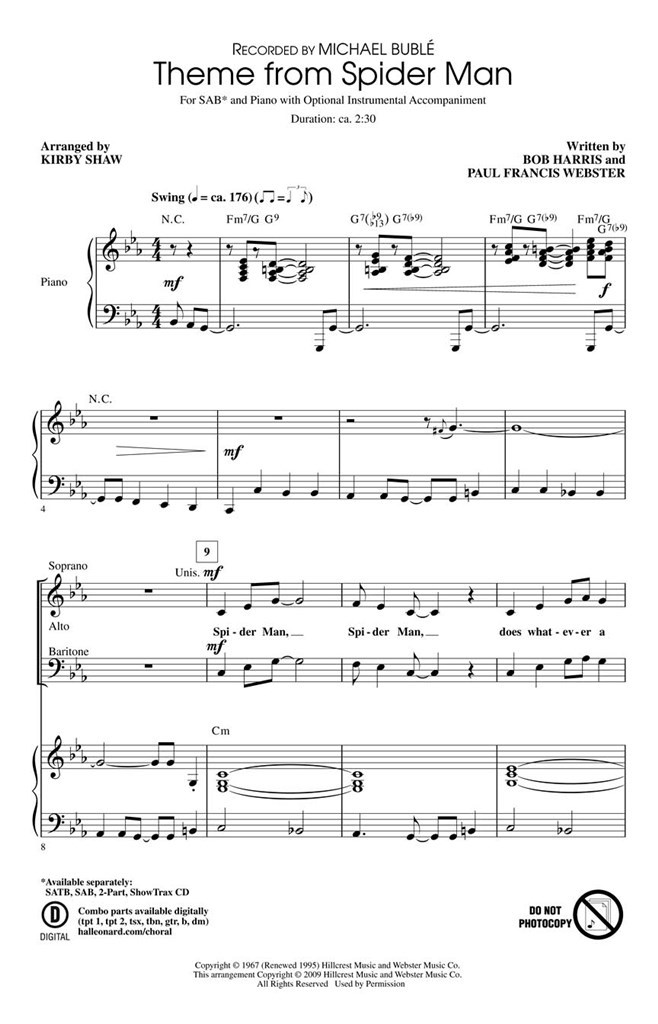 Theme From Spider Man