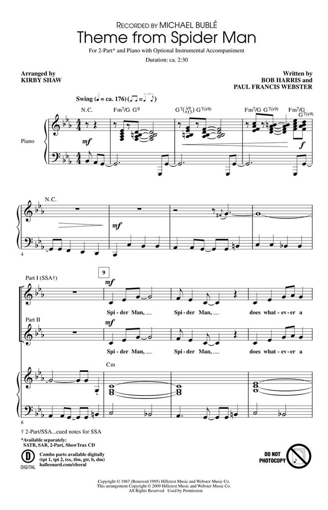 Theme From Spider Man