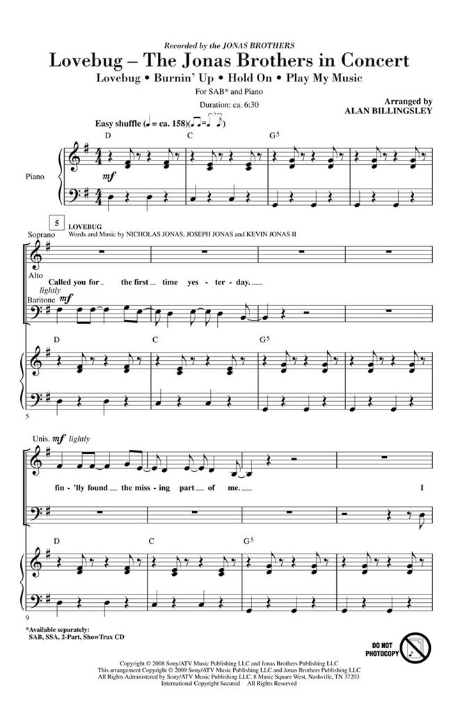 Lovebug - The Jonas Brothers in Concert