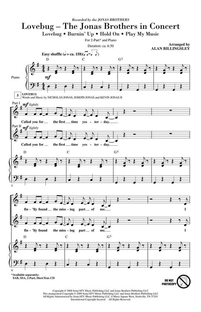 Lovebug - The Jonas Brothers In Concert