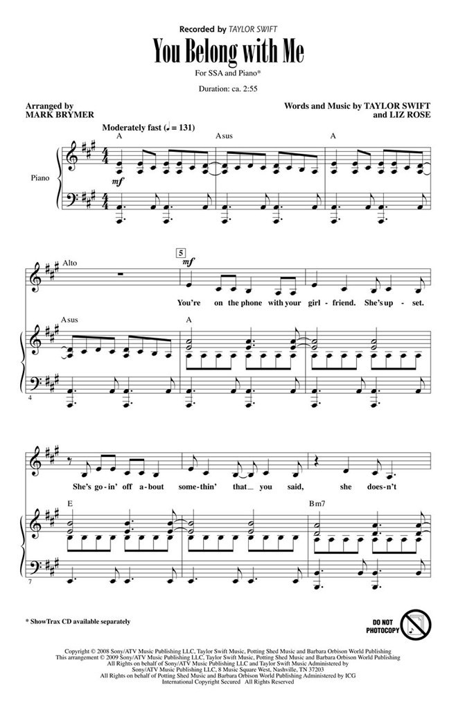 You belong with me
