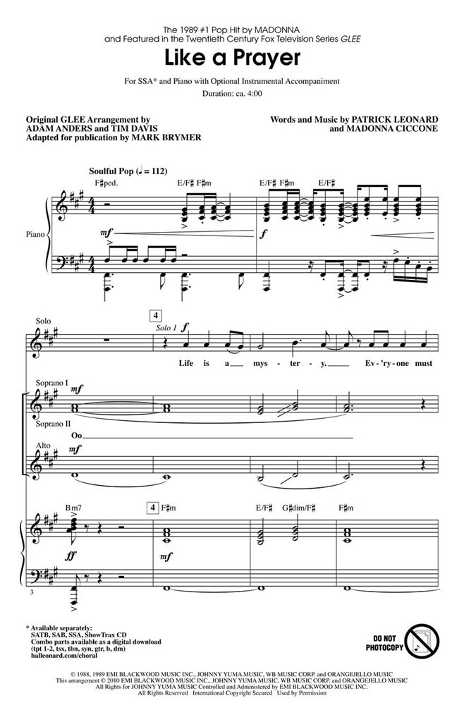 Like A Prayer (featured On Glee)