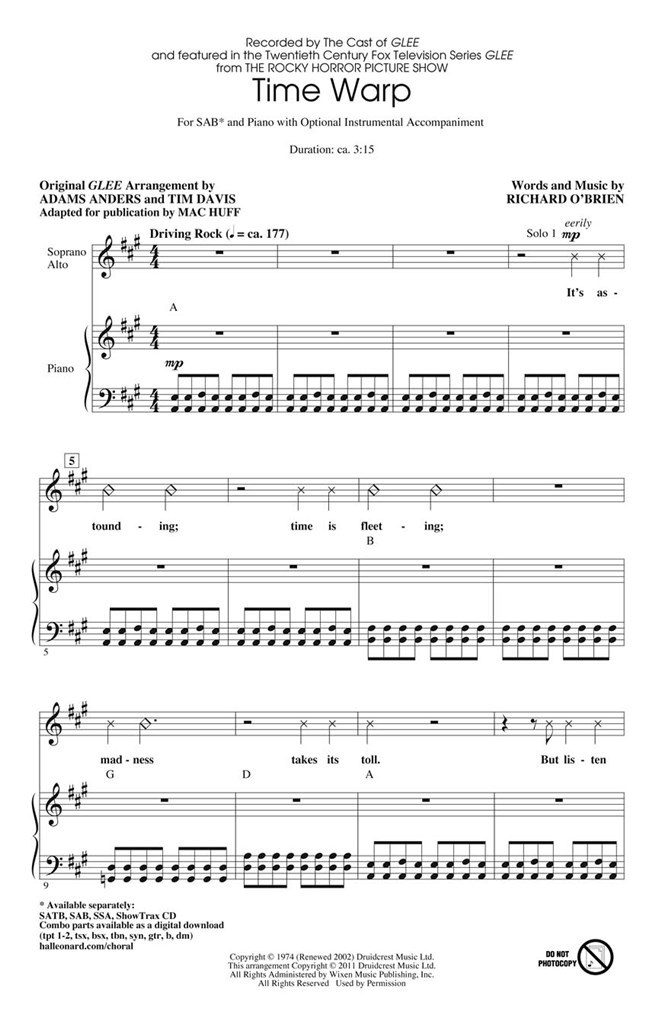 Time Warp (from The Rocky Horror Picture Show)