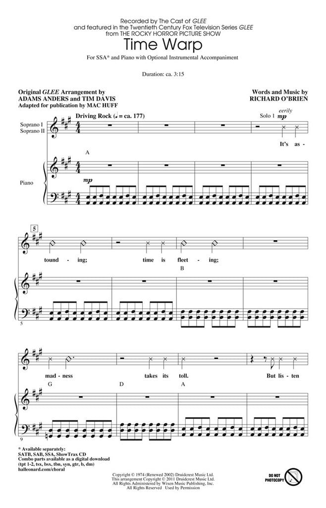 Time Warp (from The Rocky Horror Picture Show)