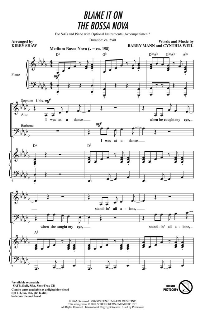 Blame It on the Bossa Nova
