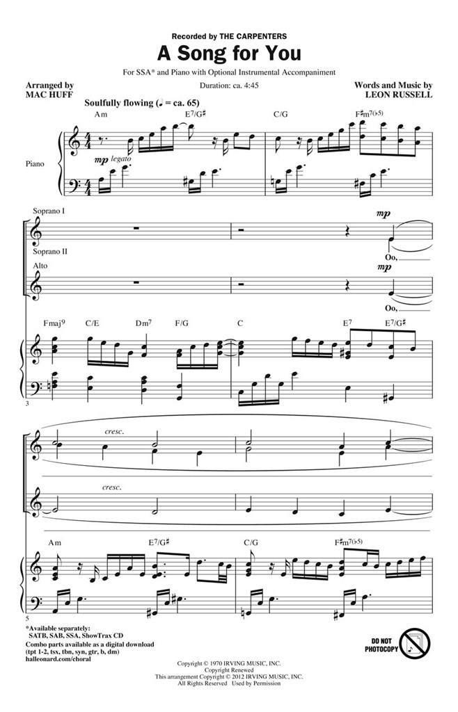 A Song for You