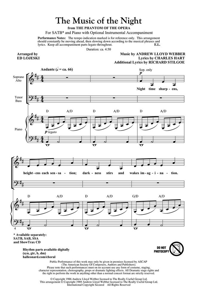The Music of the Night (Phantom of the Opera)