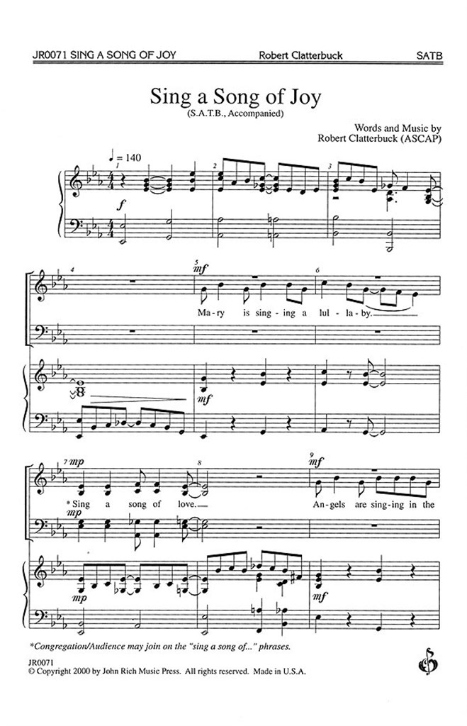 Sing a Song of Joy