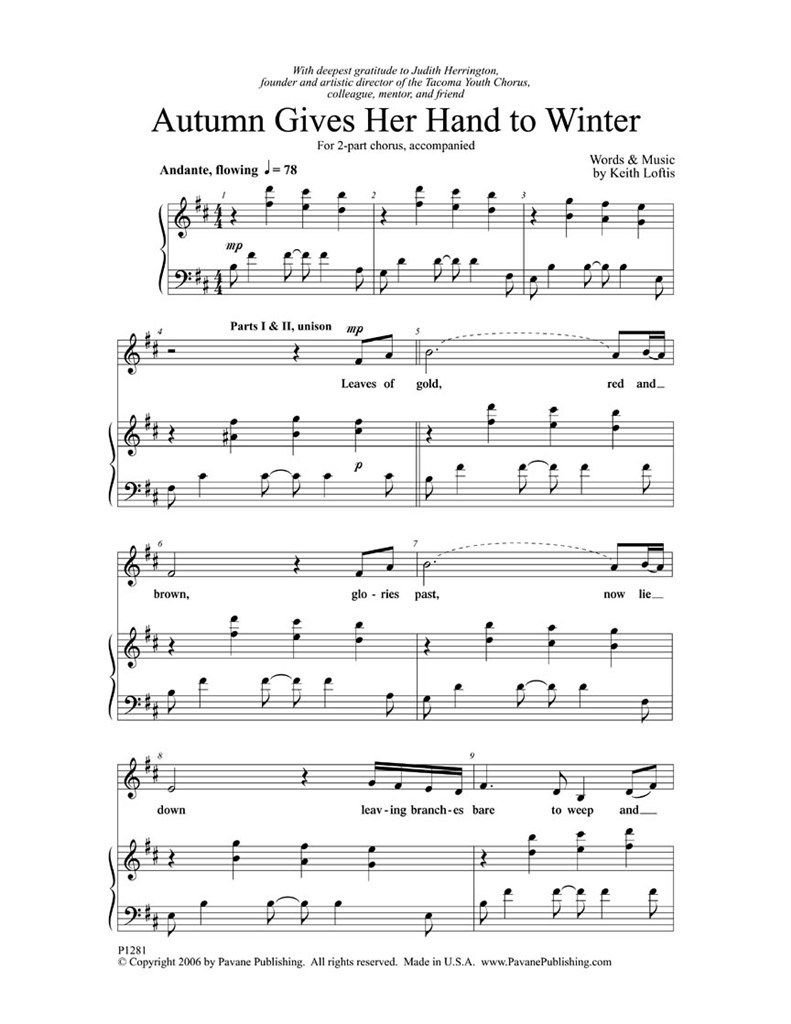 Autumn Gives Her Hand to Winter