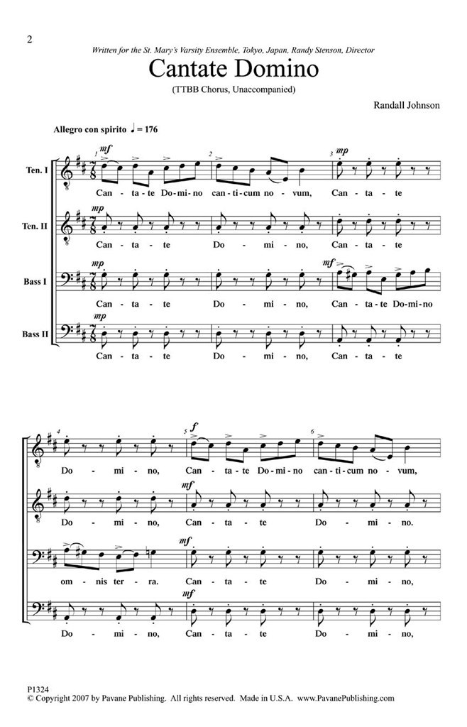 Cantate Domino