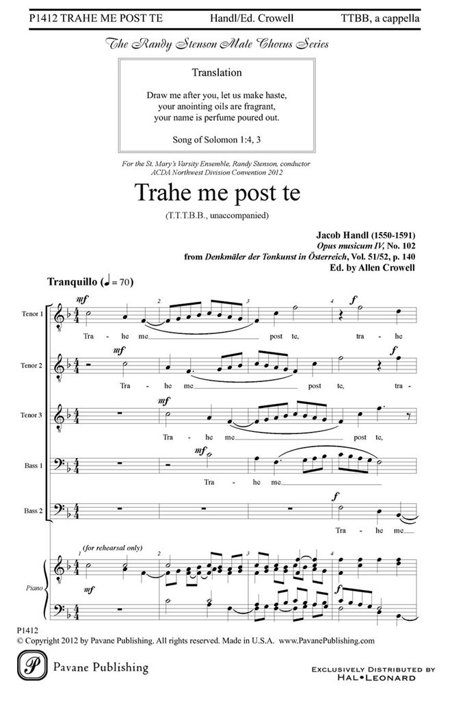 Trahe me post te