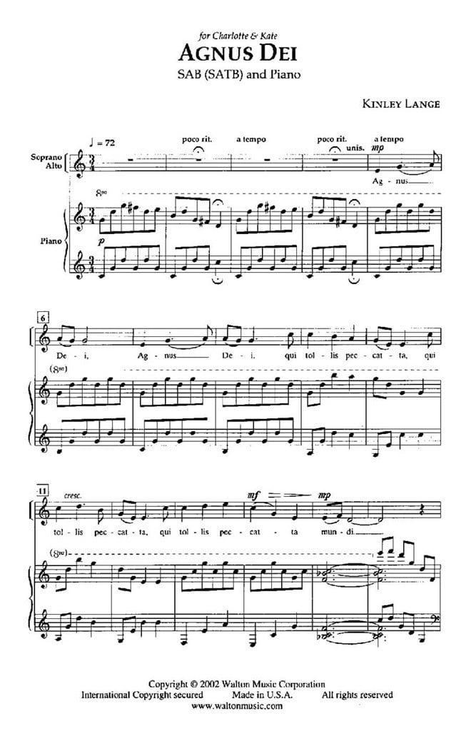 Agnus Dei: Music of Inner Harmony